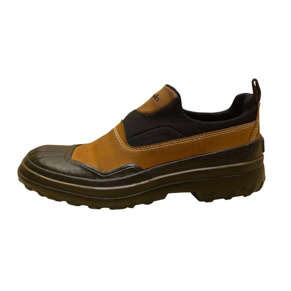 Clarks Men’s Brown & Black Leather Waterproof Slip-On Outdoor Shoes Size 7M main image 7